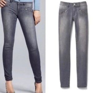 CABI Skinny Jeans Graphite Gray Sz 10 #3939 EUC